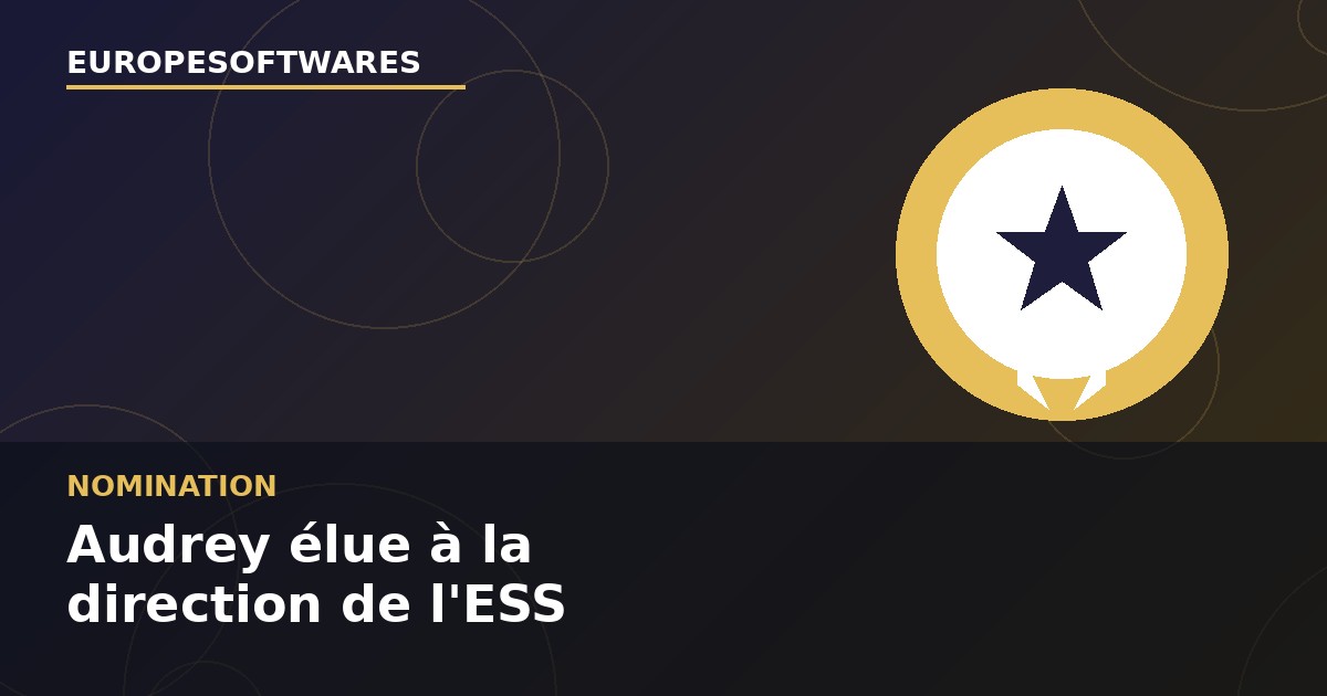 Nomination : Audrey élue à la direction de l'économie sociale et solidaire